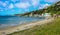 Picturesque view over Karaka Bay and Scorching Bay in Wellington, North Island, New Zealand