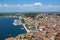 Picturesque view of the port in Rovinj, Istra, Croatia