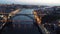 Picturesque view Porto from top at dusk