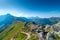 Picturesque views of the Tatras mountains, the top of Kasprowy W