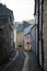 Picturesque village streets in Cornwall, England