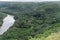 Picturesque Wailua River vista after a major rainstorm on Kauai, Hawaii