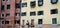 Picturesque walls and windows of Venetian Ghetto