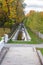 Picturesque water canal in autumn time Kadriorg park