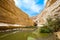 Picturesque waterfall in the Negev