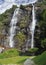 Picturesque waterfall in Northern Italy