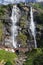 Picturesque waterfall in Northern Italy