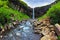 Picturesque waterfall Svartifoss