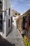 Picturesque white streets Lindos, Rhodes, Greece