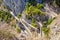 Picturesque winding path to Marina Piccola on Capri island, Italy.