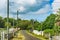 Picturesque winding road in Guadeloupe