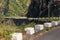 A picturesque winding road in the mountains of Madeira Island, Portugal.