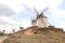 Picturesque windmills of Don Quichot in Consuegra, Spain
