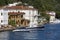 Picturesque wooden waterfront houses in the Bosporus strait. Istanbul. Turkey