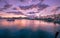 The pictursque port of Sitia, Crete, Greece at sunset.