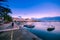 The pictursque port of Sitia, Crete, Greece at sunset.