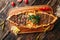 Pide turkish flat bread with ground meat