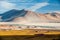 Pideras Rojas Red Rocks Atacama Desert. Salt lagunas and volcanos and red rocks southern from San Pedro de Atacama. Stunning sce
