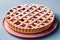 Pie called \\\'Linzer Torte\\\', a traditional Austrian shortcake pastry topped with fruit preserves and ground nuts