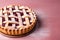 Pie called \\\'Linzer Torte\\\', a traditional Austrian shortcake pastry topped with fruit preserves and ground nuts