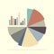 Pie chart and bar chart for documents and reports