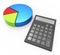 Pie Chart Calculation Indicates Business Graph And Accounting