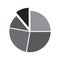 Pie chart flat icon, diagram icon