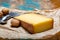 Piece of aged Comte or Gruyere de Comte, AOC French cheese made