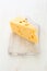 Piece of cheese Maasdam