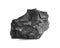 Piece of coal isolated on white. Mineral deposits