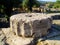 Piece of column in Olympia-Greece