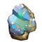 Piece of crystal opal or moonstone vector