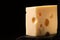 Piece of emmental cheese