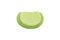 A piece of Gelatin jelly green color candy Watermelon design.