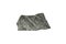 A piece of gneiss rock isolated on white background. a foliated metamorphic rock.