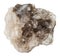 Piece of halite rock salt stone isolated