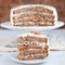 A piece of Hummingbird cake with pecans