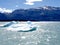 Piece of ice detached from the glacier in Patagonia