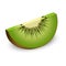 Piece of kiwi mockup, realistic style