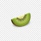 Piece of kiwi mockup, realistic style