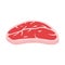 Piece of meat vector icon. Steak .