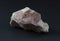Piece of Morganite mineral a gem-quality beryl colored pink or rose-lilac