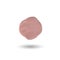 The piece of pink clay.round spot.