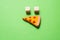 Piece of pizza Icon  as cooking concept