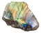 Piece of polished labrador labradorite stone