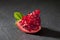 Piece of pomegranate, close up