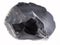 piece of rough obsidian stone on white