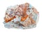 Piece of Scorodite stone Arsenic ore isolated