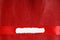 Piece scrap paper blank copy space on red leather background