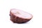 Piece of smoked boiled pork isolate